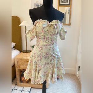 Floral Print Coquette mini dress